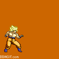 Goku Saltando Gif Animado Para BBM | BlackBerry, Android, iPhone, iPad