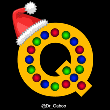 Letter Q Christmas Hat Animated Gif for BBM | BlackBerry, Android, iPhone  and iPad
