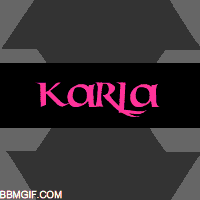 Karla Custom Name Animated Gif for BBM | BlackBerry, Android, iPhone and  iPad